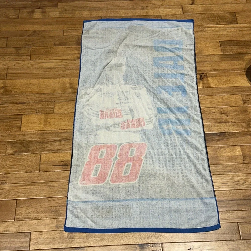 NASCAR Dale Earnhardt‎ Jr 88 National Guard Beach Towel Blue Black 30x58 Racing